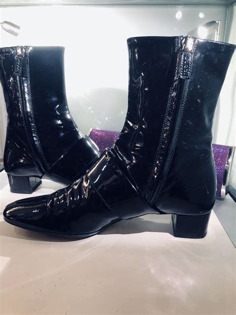 gucci black patent print boots|Women's Gucci Designer Boots .